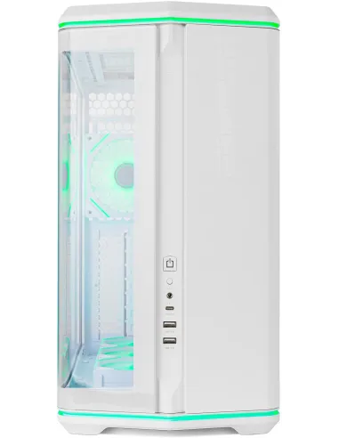 Caja Semitorre ATX Nox Hummer Anvil aRGB Blanca
