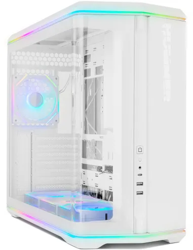 Caja Semitorre ATX Nox Hummer Anvil aRGB Blanca