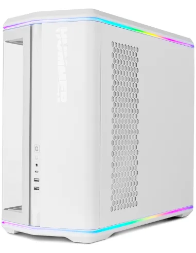 Caja Semitorre ATX Nox Hummer Anvil aRGB Blanca