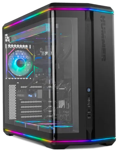 Nox Hummer Anvil aRGB Negra Semitorre ATX Cristal Templado Curvo