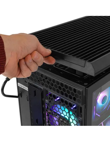 Caja Semitorre ATX Nox Hummer Anvil aRGB Negra