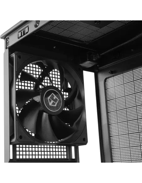 Torre NOX Hummer Refresh Negra Micro-ATX mesh con asa