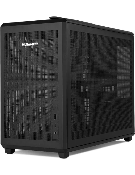 Torre NOX Hummer Refresh Negra Micro-ATX mesh con asa