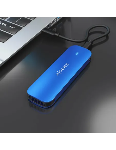Caja Externa AISENS ASM2-026BLU M.2 NVMe USB-C 10Gbps