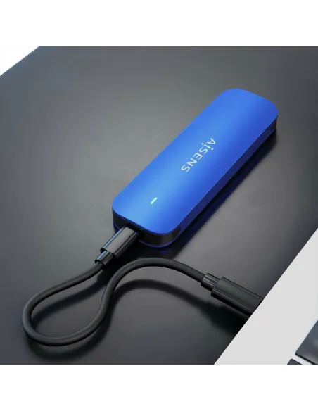 Caja Externa AISENS ASM2-026BLU M.2 NVMe USB-C 10Gbps