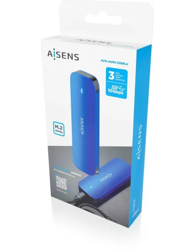 Caja Externa AISENS ASM2-026BLU M.2 NVMe USB-C 10Gbps
