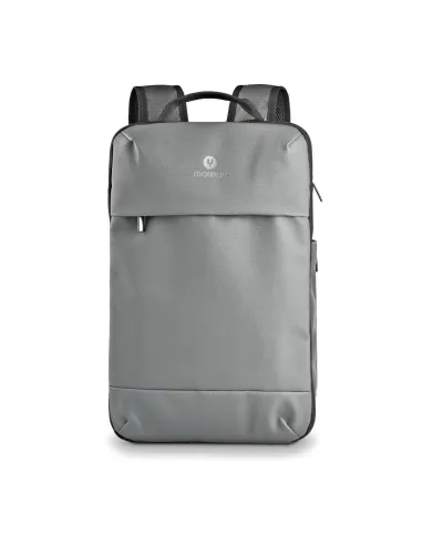 NGS Sacks Horizon Gris Mochila de Viaje Expandible para Ordenador Portátil de hasta 14,1” y 20 L
