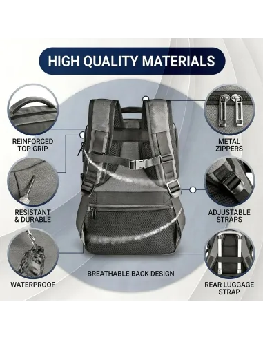 NGS Sacks Horizon gris: mochila portátil 14,1" 20 L