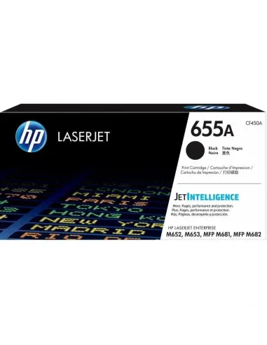 HP 655A Negro Cartucho de Tóner Original LaserJet