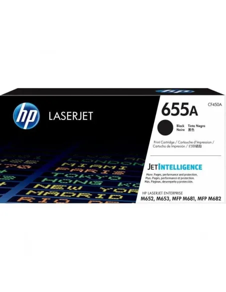 HP 655A Negro Cartucho de Tóner Original LaserJet