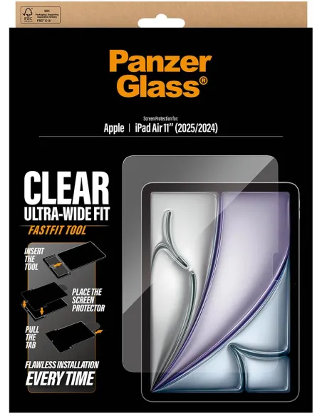 Protector iPad Air 11 PanzerGlass Ultra-Wide Fit 0,45mm