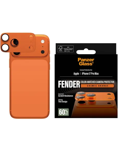 Protector cámara iPhone 17 Pro Max PanzerGlass Fender