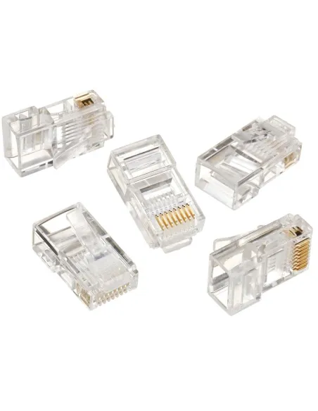 Gembird LC-8P8C-001/50 Conector RJ-45 Cat.5 UTP Solidos 50 unidades Transparentes
