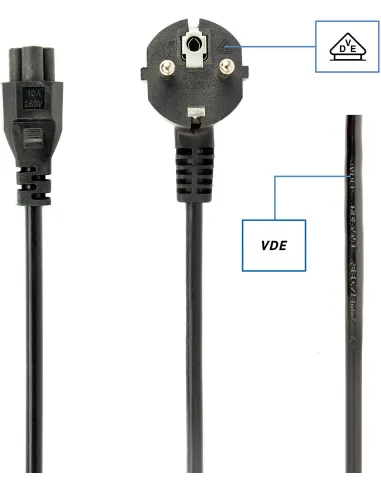 Gembird PC-186-ML12-3M: cable Schuko a IEC C5 3 m