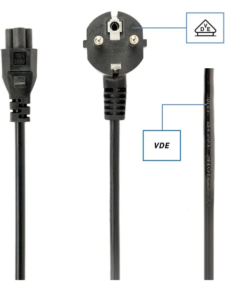 Gembird PC-186-ML12-3M: cable Schuko a IEC C5 3 m