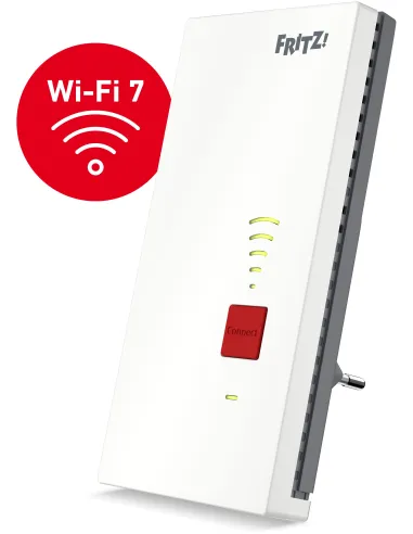 FRITZ!Repeater 2700 Blanco Repetidor Wi-Fi 7 Doble Banda 2,4/5 GHz Ethernet 2,5 GbE