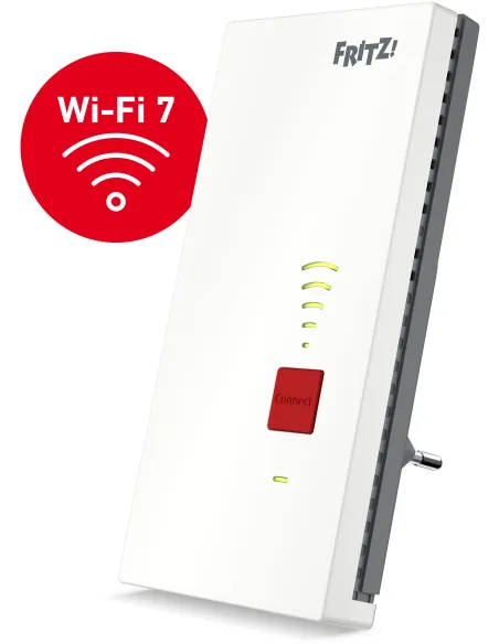 FRITZ!Repeater 2700 Blanco Repetidor Wi-Fi 7 Doble Banda 2,4/5 GHz Ethernet 2,5 GbE
