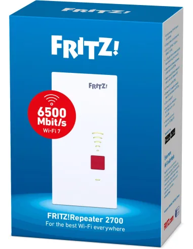 FRITZ!Repeater 2700 Blanco: repetidor Wi-Fi 7 con LAN 2,5