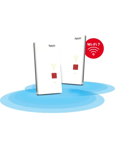 FRITZRepeater 2700 2x Pack Repetidor Wi-Fi 7 Doble Banda hasta 6.500 Mbps