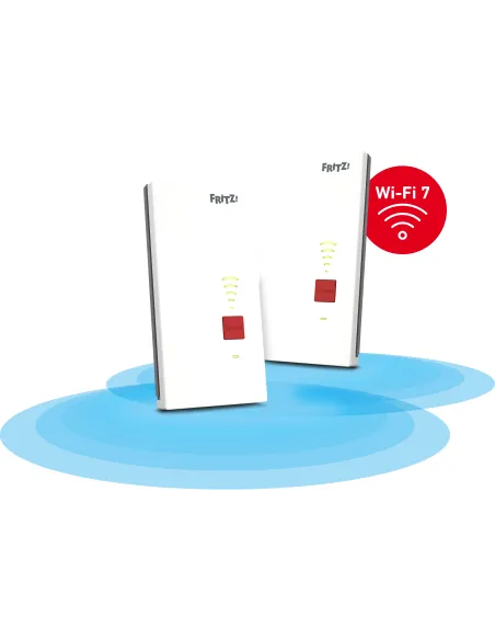 FRITZRepeater 2700 2x Pack Repetidor Wi-Fi 7 Doble Banda hasta 6.500 Mbps