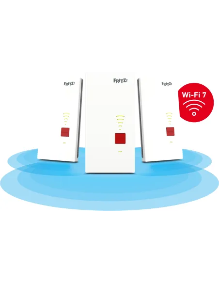 FRITZ! Mesh Set 2700 3x Pack Repetidor Wi-Fi 7 Doble Banda hasta 6.500 Mbps