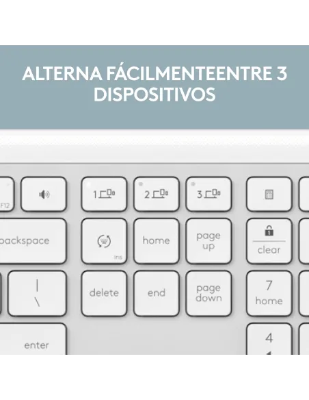 Kit Logitech Signature Slim Combo MK950 blanco