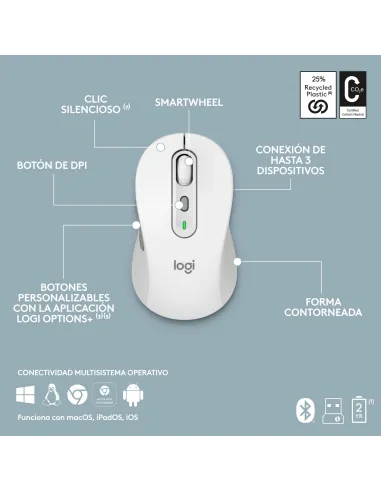 Kit Logitech Signature Slim Combo MK950 blanco