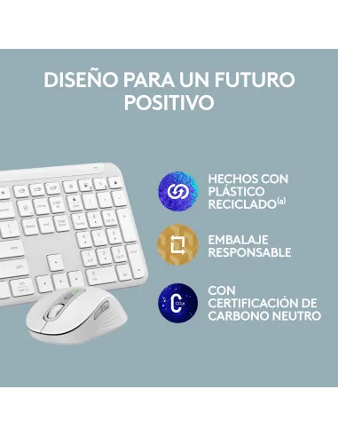 Kit Logitech Signature Slim Combo MK950 blanco