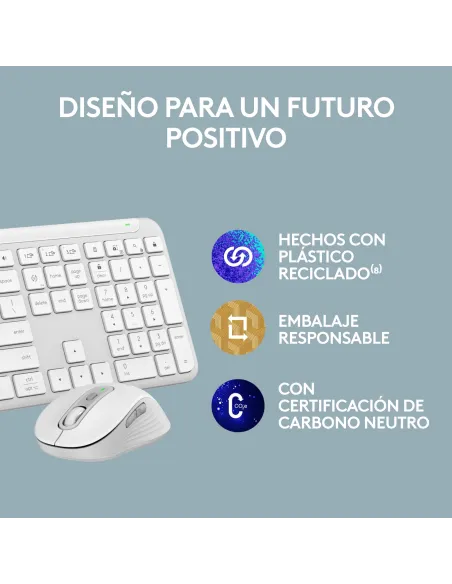Kit Logitech Signature Slim Combo MK950 blanco