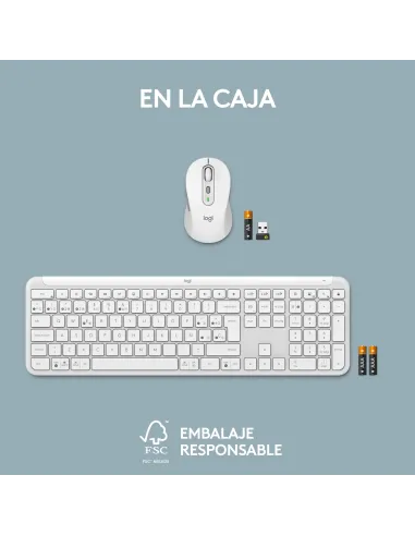Kit Logitech Signature Slim Combo MK950 blanco