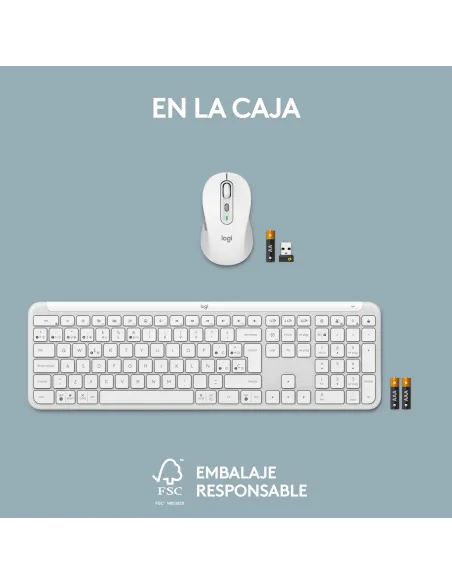 Kit Logitech Signature Slim Combo MK950 blanco