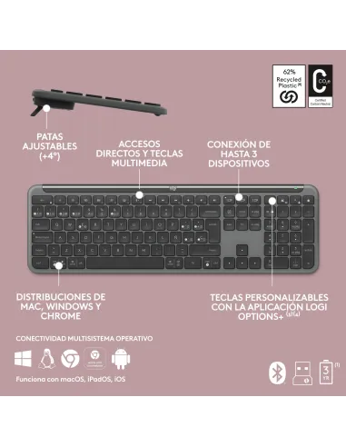 Kit Logitech Signature Slim Combo MK950 negro