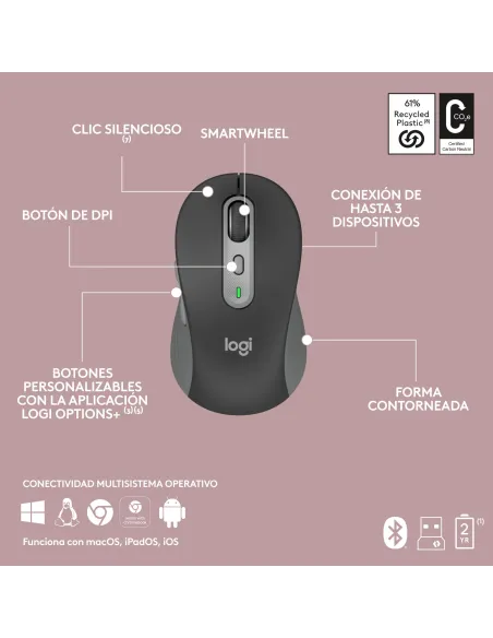 Kit Logitech Signature Slim Combo MK950 negro