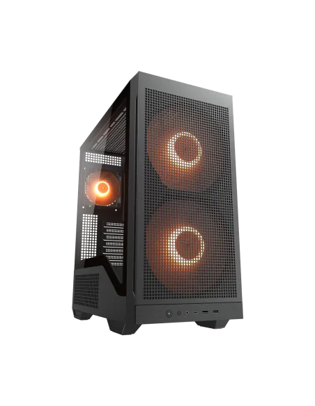 Cougar MX600 Max RGB Black Semitorre ATX con 2 Ventiladores Frontales de 200 mm ARGB PWM