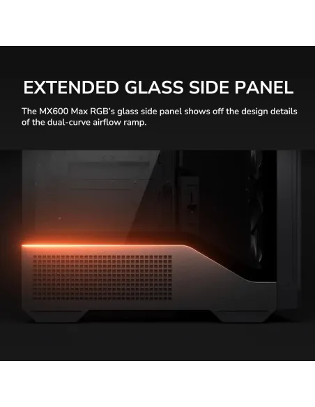 Cougar MX600 Max RGB Black: Semitorre ATX 2x200 mm USB-C 20G