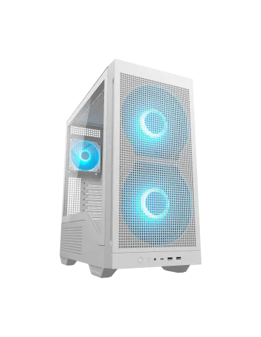 Cougar MX600 Max RGB White Semitorre ATX con 2 Ventiladores Frontales de 200 mm ARGB PWM