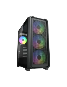 Cougar MX600 Air Black Torre Mid-Tower E-ATX con 4 Ventiladores aRGB Instalados-ICACSM0918