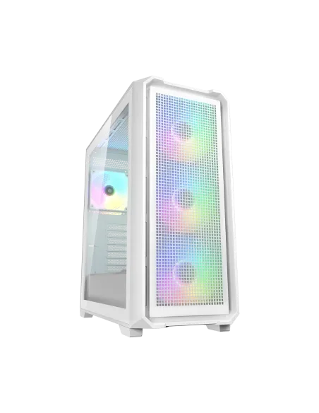 Cougar MX600 Air White Torre Mid-Tower E-ATX con 4 Ventiladores aRGB Instalados