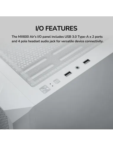 Cougar MX600 Air White: E-ATX airflow ARGB GPU 400 mm