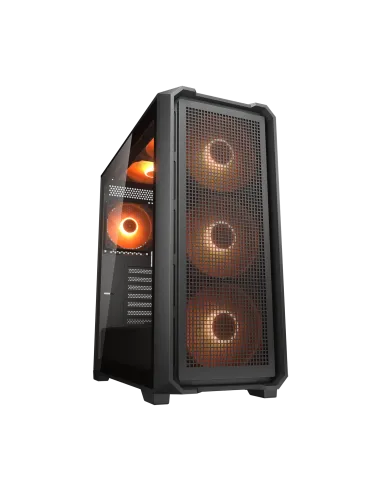Cougar MX600 Air Pro Black Torre E-ATX con 6 Ventiladores aRGB PWM preinstalados