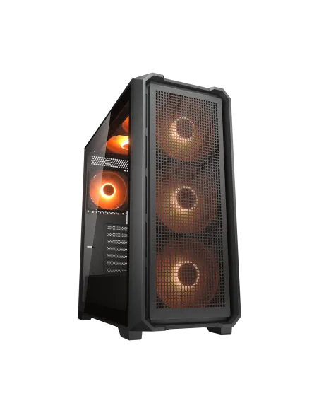 Cougar MX600 Air Pro Black Torre E-ATX con 6 Ventiladores aRGB PWM preinstalados
