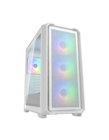 Cougar MX600 Mini V2 White Mini Tower con 4 Ventiladores aRGB de 120 mm instalados