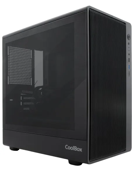 Torre CoolBox GM350 Darkface microATX con USB-C