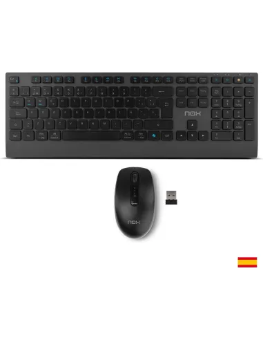 NOX Lite Duo: combo inalámbrico recargable ES