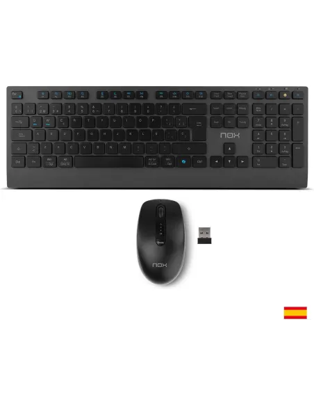 NOX Lite Duo: combo inalámbrico recargable ES