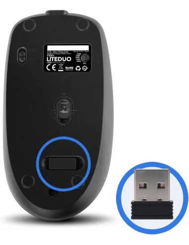 NOX Lite Duo: combo inalámbrico recargable ES