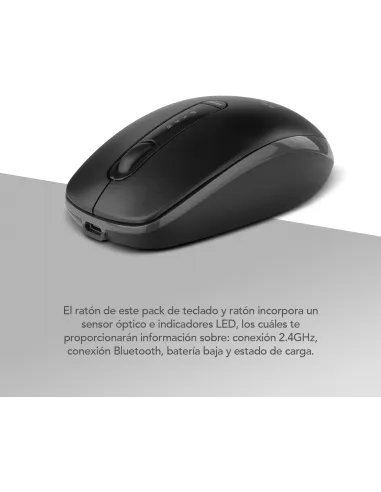 NOX Lite Duo: combo inalámbrico recargable ES