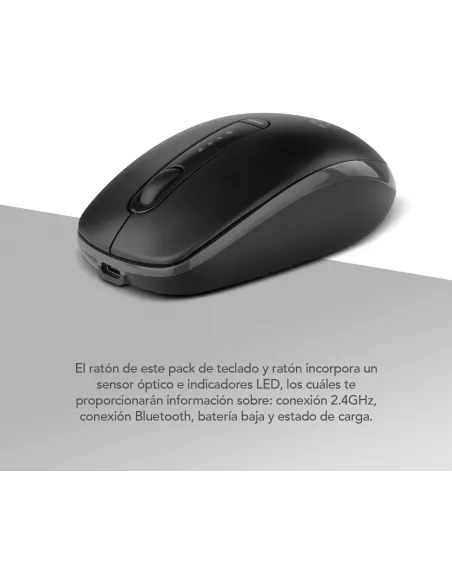 NOX Lite Duo: combo inalámbrico recargable ES