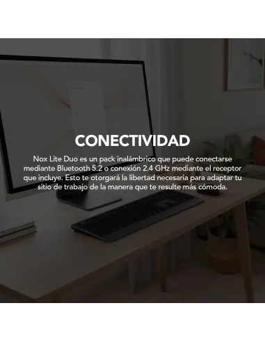 NOX Lite Duo: combo inalámbrico recargable ES