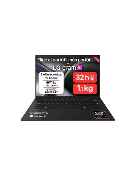 Portátil LG gram 14Z95U-G.AU85BN de 14" , 32GB y 1,12 kg